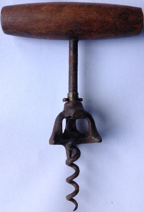 antique corkscrew.